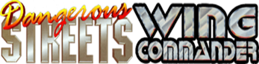 Dangerous Streets & Wing Commander logo for Amiga CD32